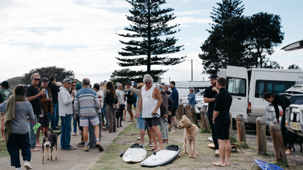 The car park fronts one of the best right-hand surf breaks in Australia. 