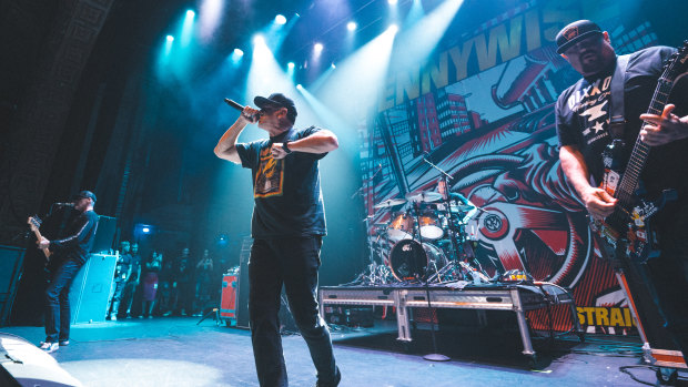 Californian punk-rockers Pennywise perform the 20-year anniversary of Straight Ahead, at The Forum, Melbourne.