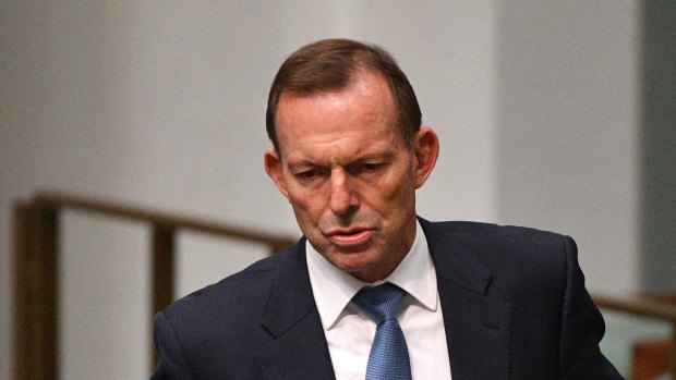 Familiar ring: former prime minister Tony Abbott.