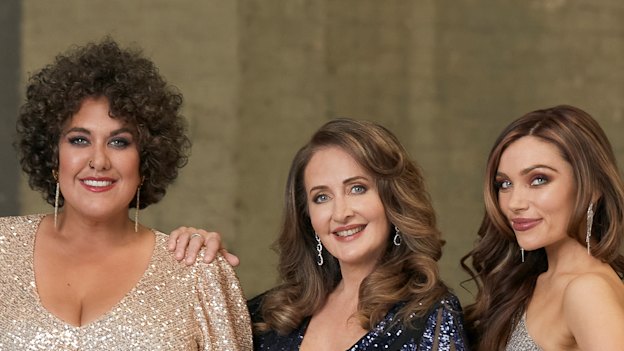 Casey Donovan, Marina Prior and Erin Clare bring the ’80s vibe to the Australian stage. 