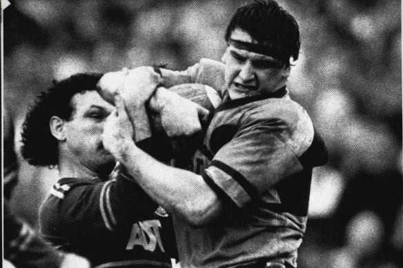 Cliff Lyons and Gavin Miller weren’t winning too many rugby league pin-up competitions.