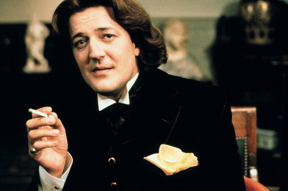 Fry as Oscar Wilde in the 1997 film, Wilde. 