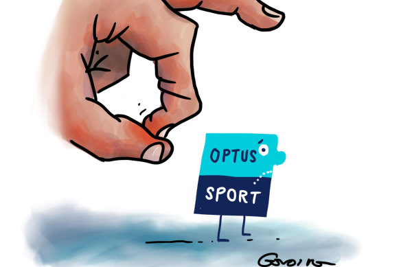 Optus Sport has been flicked aside by a newcomer.