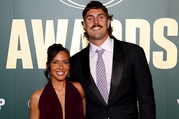 Luke Jackson with Kelsey Browne.