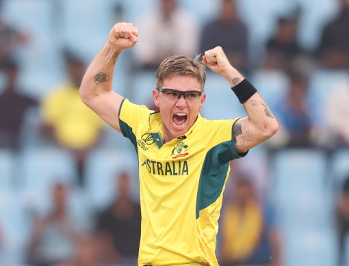 Adam Zampa claimed wickets from successive deliveries.