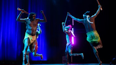 Indigenous dance group Djuki Mala also performed at the graduation.