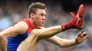 Tom McDonald was in top form on Sunday before joining the Demons' injury list.