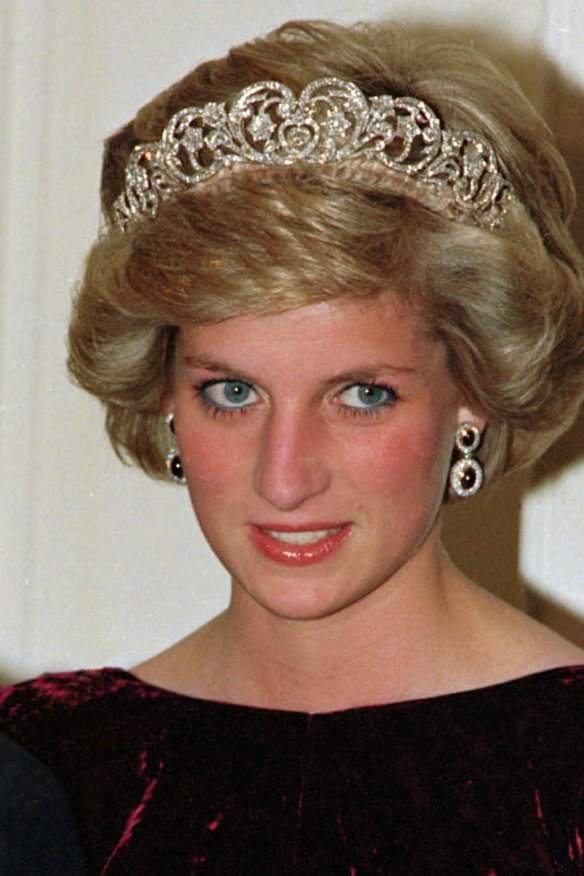 Princess Diana wears the Spencer tiara at Government House in Adelaide in 1985. The piece will be inherited by her granddaughter  Princess Charlotte.