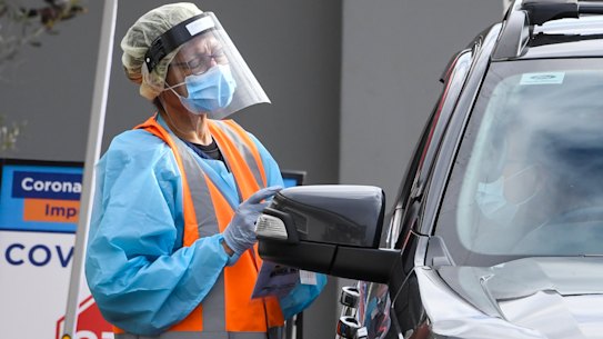 COVID-19 testing this month.