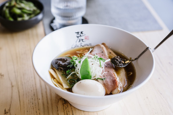 Lulu Ramen’s special chicken and bonito ramen.