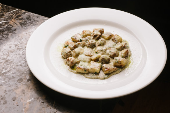 Go-to dish: Gnocchi with pork and fennel sausage, parmesan cream and black truffle tapenade.