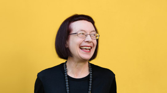 Susan Taylor wearing a ‘Bureaucracy’ necklace by Blanche Tilden.