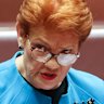 One Nation leader Pauline Hanson.