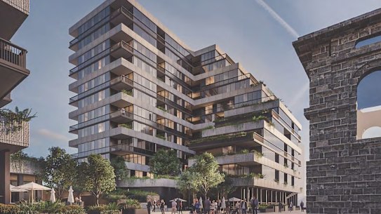 A view of a proposed new tower at Pentridge Prison.