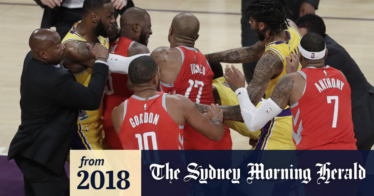 Bans Massive Fines For Star Nba Trio Over Lakers Rockets Fight
