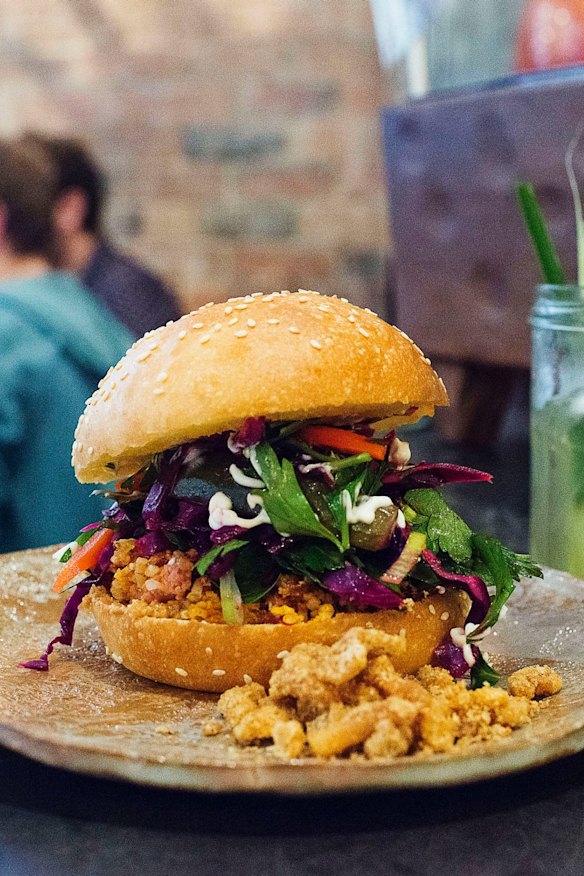 Nam khao tod sandwich.