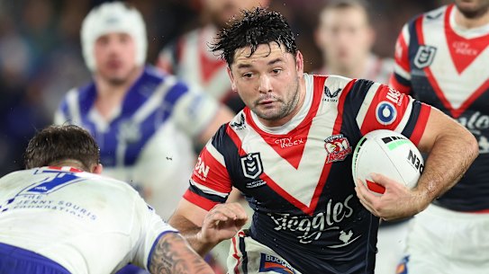 Brandon smith played well against the Bulldogs on Saturday night.