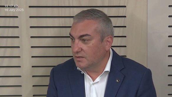 Complete Linemarking director Peco Jankulovski at the ICAC hearing.