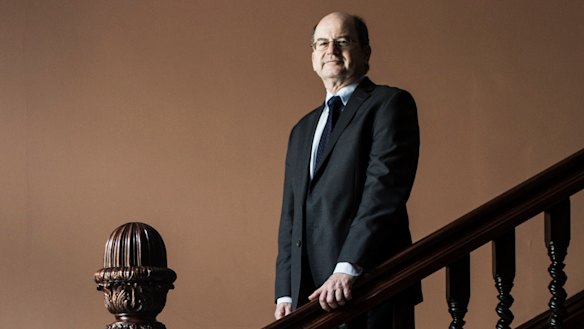 Emeritus Professor Allan Spigelman photographed in 2015 at St Vincent’s Hospital, Darlinghurst.