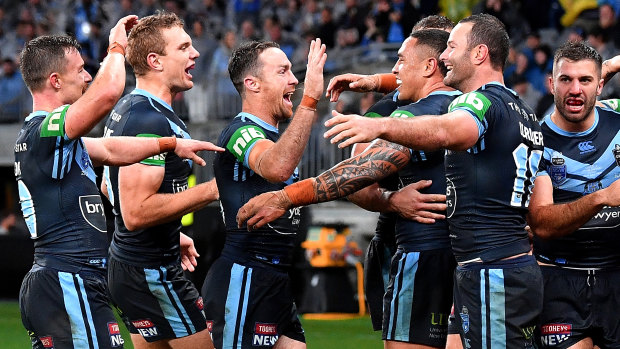 Ready for a Blue: NSW were up for Origin II and Queensland couldn't match them. 