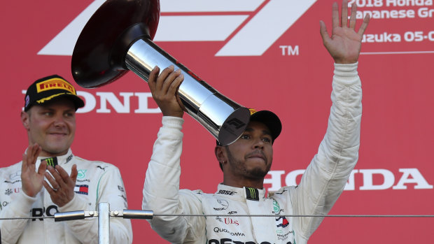On the brink: Lewis Hamilton is close to clinching his fifth world F1 drivers championship.
