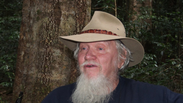 Peter HItchcock in his beloved northern NSW rainforest.