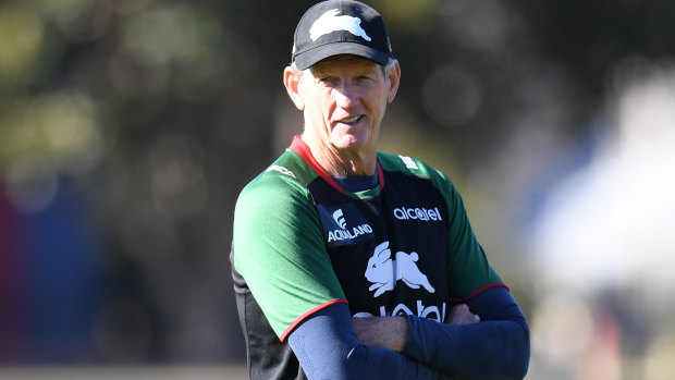 Wayne Bennett's dry sense of humour has been on show at Souths.
