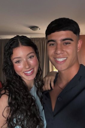 Blaize Talagi and girlfriend Ashley Triana.