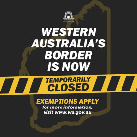 WA's border has been closed since April 5, with no plans to reopen any time soon. 