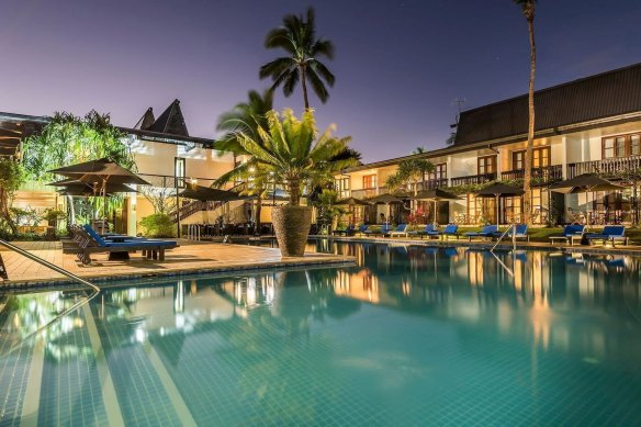 The Warwick Fiji resort where the guests are believed to have suffered alcohol poisoning.