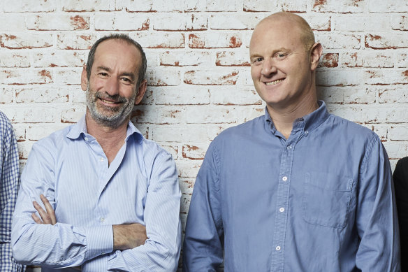 Seek founder Andrew Bassat and chief executive Ian Narev.