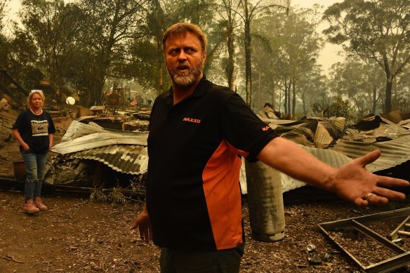 Ron Dunne  and his wife Anna lost their home near the NSW town of Nelligen on New Year's Eve, and said reduction of the nearby fuel load on Crown land could have reduced the fire's intensity.
