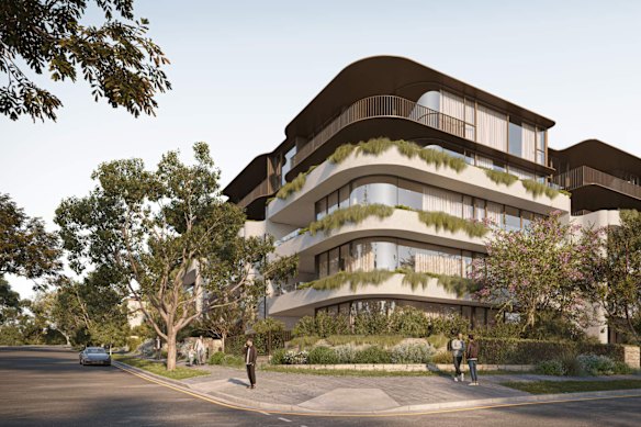 Digital renders of the development plans for 424 Bowen Terrace in New Farm. 