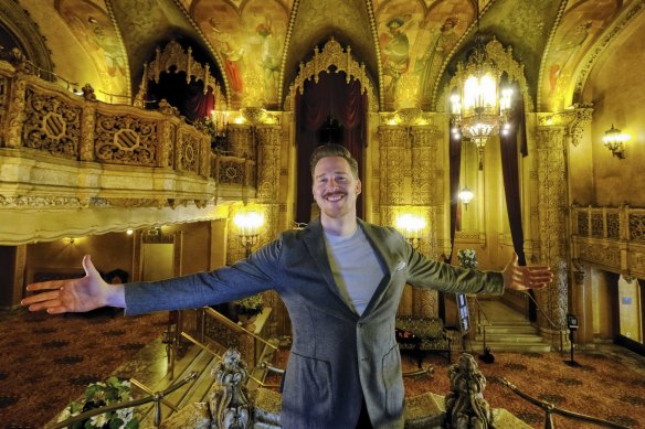 <i>Moulin Rouge</i> actor Andy Cook at the Regent Theatre in July.