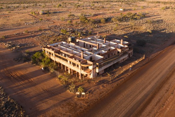 Big Bell’s hotel is one of the last remaining buildings.  