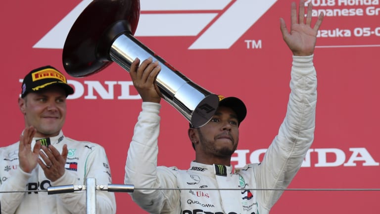 On the brink: Lewis Hamilton is close to clinching his fifth world F1 drivers championship.