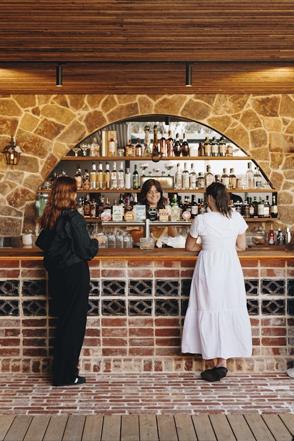 The rooftop bar.
