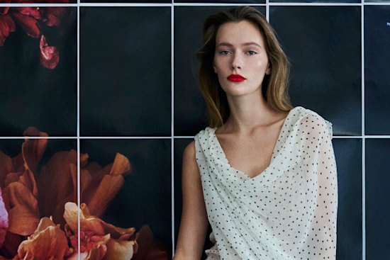 Albus Lumen dress, $1100. Zara Shoes, $80.