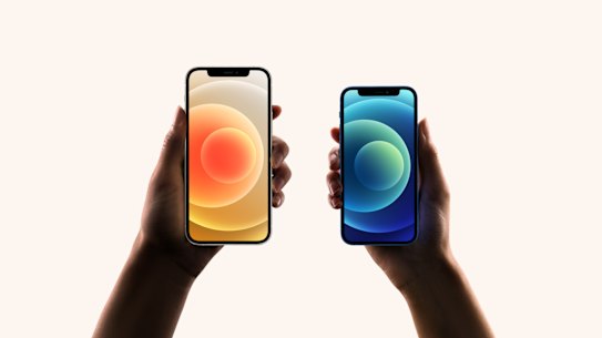 The iPhone 12, left, and the iPhone Mini, will both support 5G.