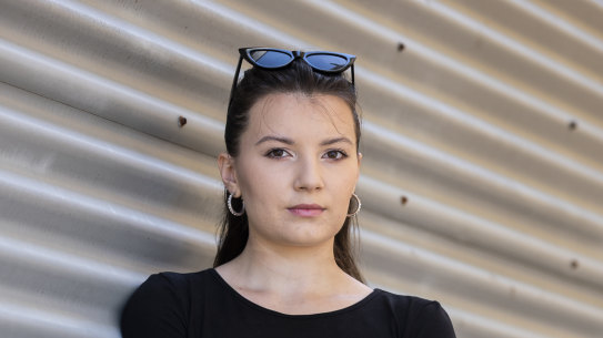 International student Kateryna Shulha was underpaid at two Sydney restaurants. 