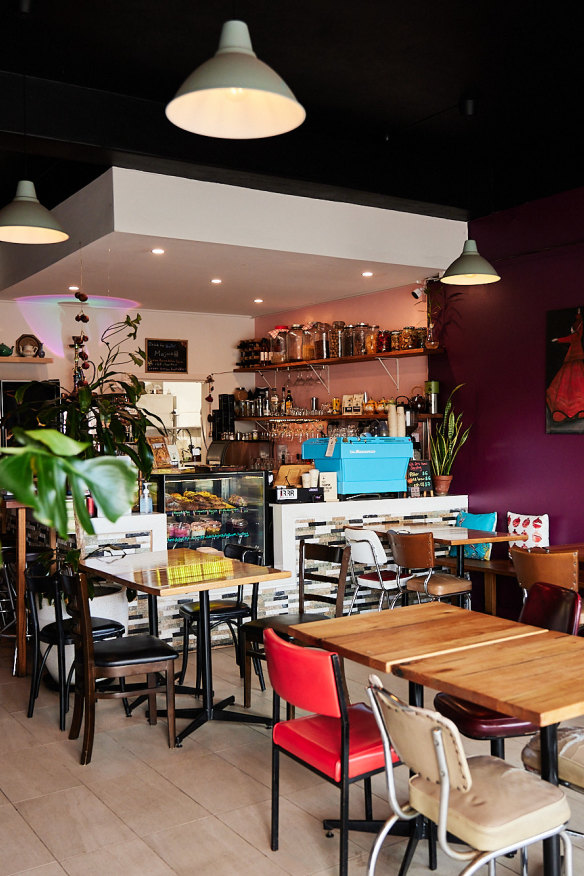Inside the Sunshine cafe.