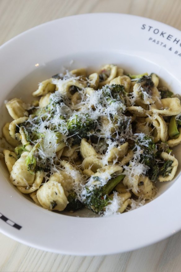 Orecchiette with broccoli.