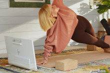 No power on your porch? You can do precisely four hours of yoga in front of the Envy Move, before something has to give.
