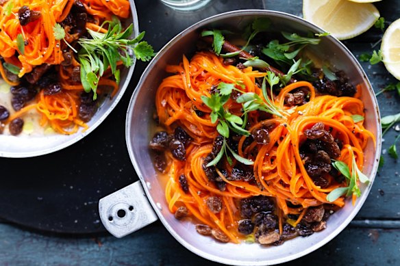 Neil Perry's carrot and sultana salad.
