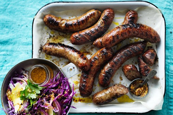 This cabbage salad is freshened with mustard, sweetened with currants and enriched with  parmesan.