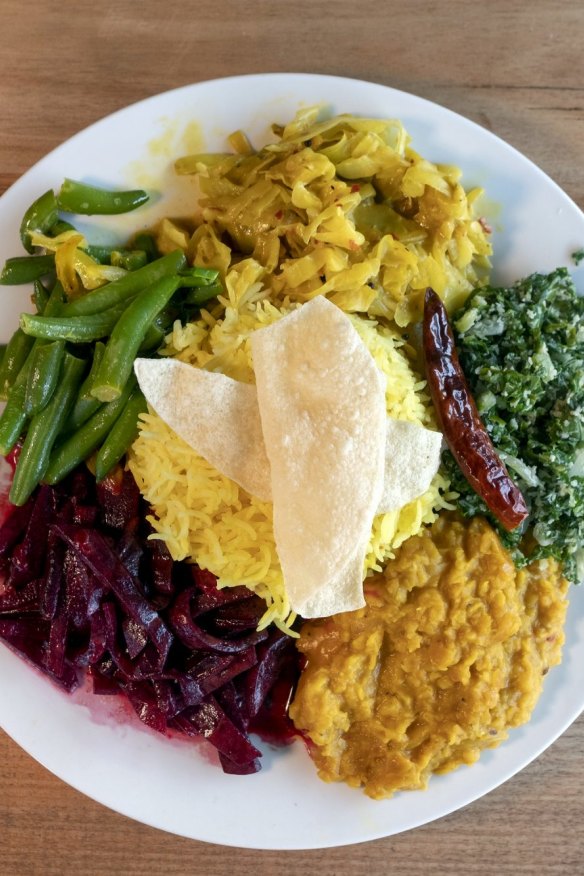 Vegetarian curries.