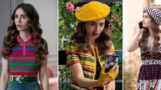 Prints, fingerless gloves and berets all take centre stage in the second season of ‘Emily in Paris.’