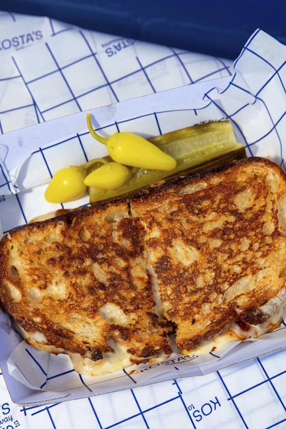 Cheese salami sandwich.