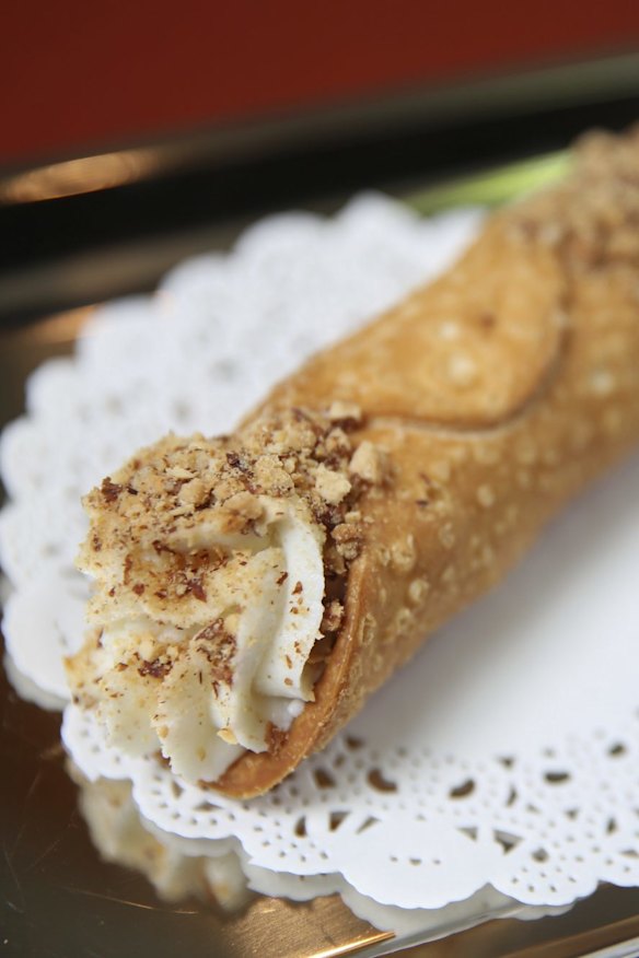 Ricotta cannoli.