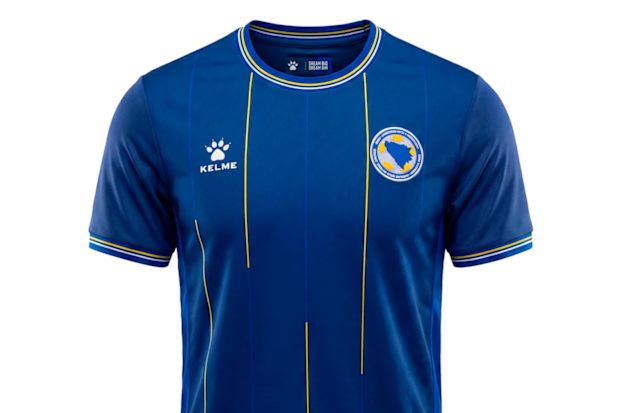 Bosnia and Herzegovina's home kit for the 2026 FIFA World Cup